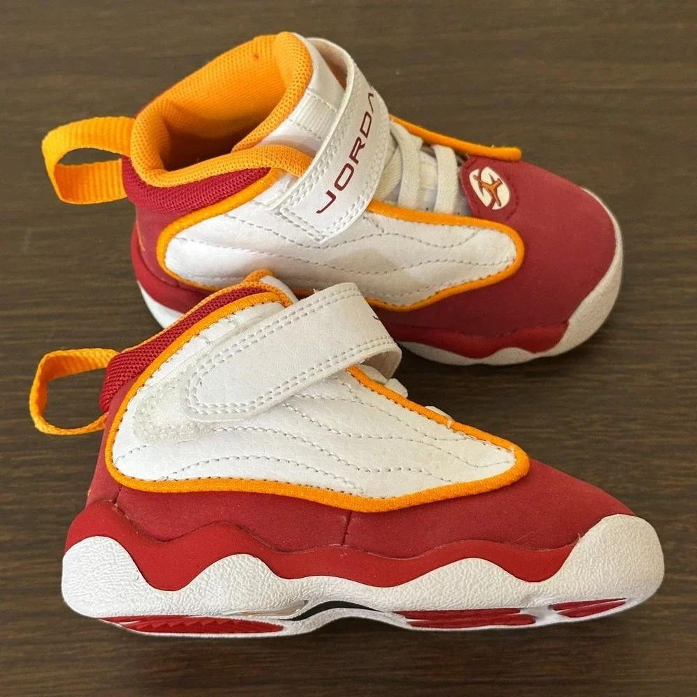 JORDAN PRO STRONG(TD) WHITE/VIVID ORANGE DC7910 168 SIZE 5C